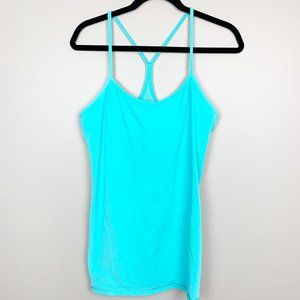Lululemon Athletica Power Y Light Turquoise Tank Top Size 12